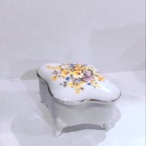 Vintage footed trinket box
